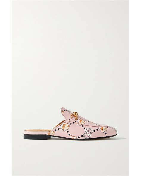 gucci princetown leather slipper pink|princetown horsebit detailed leather slippers.